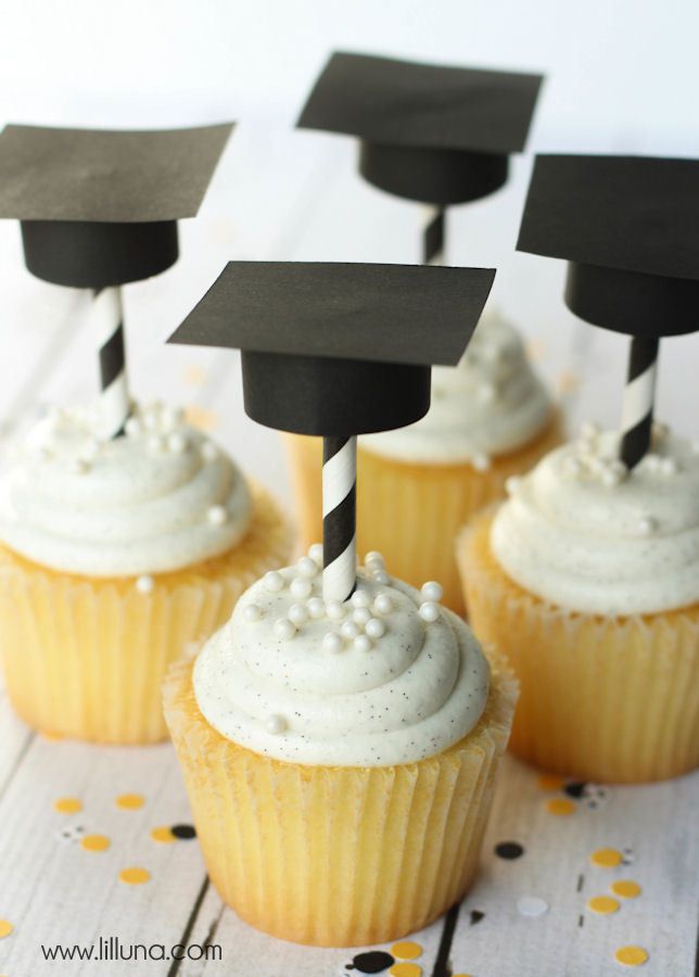 Décorations de cupcakes de graduation bricolage